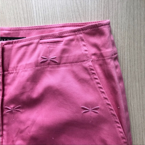 Talbots Pink Dragonfly Embroidered Shorts - Picture 8 of 8